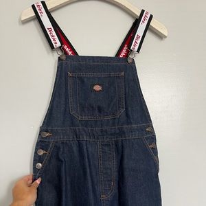 Denim dickies overalls with adjustable straps